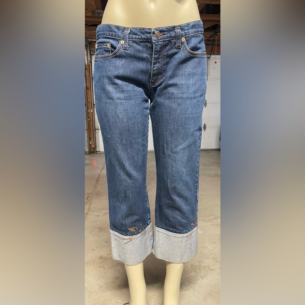 Slightly worn  ankle length jeans